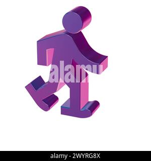 Splendide illustrazioni astratte icone blu con le racchette da neve Foto Stock