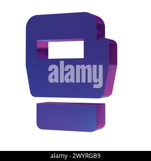 Bellissime illustrazioni astratte icone Blue Sports MMA Foto Stock