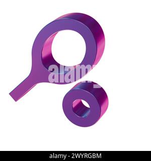 Bellissime illustrazioni astratte icone blu simbolo del tennis sportivo Foto Stock