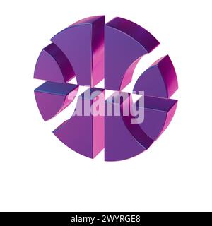 Bellissime illustrazioni astratte icone blu simbolo della pallacanestro sportiva Foto Stock