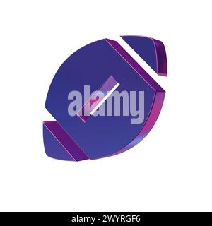 Bellissime illustrazioni astratte icone simbolo del calcio sportivo blu Foto Stock