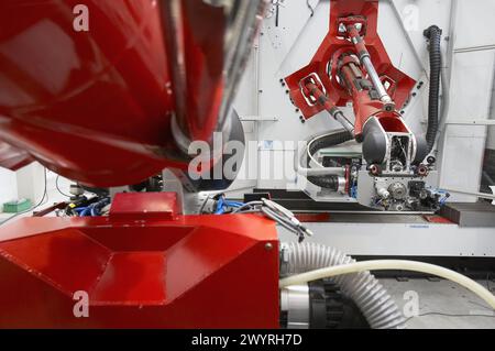 Tricept, macchine utensili, tecnologia cinematica. Foto Stock