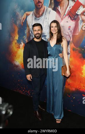 Sydney, Australia. 8 aprile 2024. TBC arriva sul Red carpet per la prima australiana di THE FALL GUY al State Theatre, 49 Market Street, Sydney NSW 2000. Crediti: Richard Milnes/Alamy Live News Foto Stock