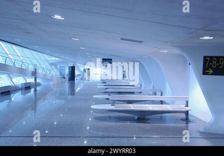 Aeroporto di Bilbao di Santiago Calatrava. Biscaglia. Euskadi, Spagna. Foto Stock