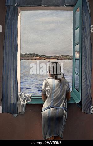 Girl at the Window, 1925, Salvador Dalí (1904-1989). Foto Stock