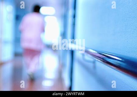 Corridoio dell'ospedale. Foto Stock