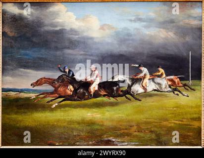 "Horse Race", nota anche come "The 1821 Derby at Epsom", 1821, Théodore Géricault, 1791-1824, Musée du Louvre, Parigi, Francia, Europa Foto Stock