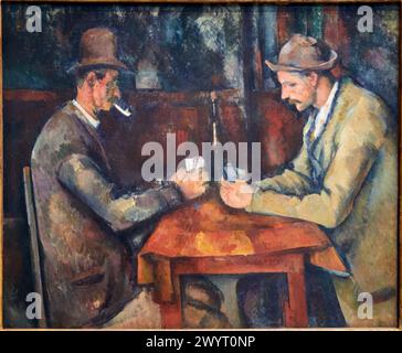 "Les Joueurs de cartes", 1890-1895, Paul Cézanne, 1839-1906, Musée d'Orsay, Parigi, Francia, Europa. Foto Stock