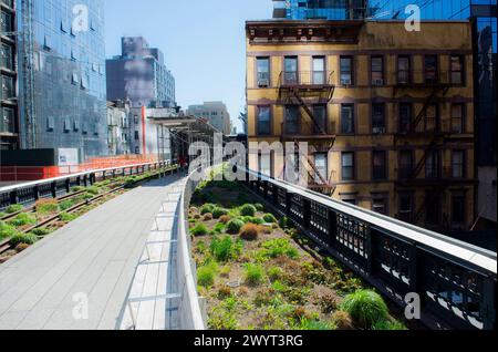 Highline City Park New York City, Stati Uniti. The Highline Citypark, Down Town Manhattan, New York City Highline City Park, Down Town ma New York Stati Uniti d'America Copyright: XGuidoxKoppesxPhotox Foto Stock