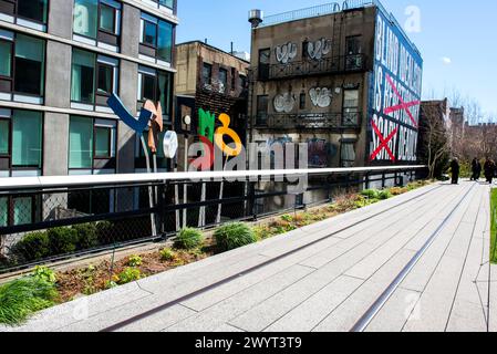 Highline City Park New York City, Stati Uniti. The Highline Citypark, Down Town Manhattan, New York City, USA Highline City Park, Down Townm M New York Stati Uniti d'America Copyright: XGuidoxKoppesxPhotox Foto Stock