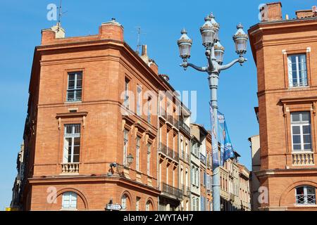 Place du Capitole. Tolosa. Alta Garonna. Francia. Foto Stock