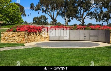 Canberra, Australia - 22 ottobre 2009: British Commonwealth Occupation Force Memorial. Commemora gli australiani che hanno prestato servizio in Giappone dopo la seconda guerra mondiale. Foto Stock