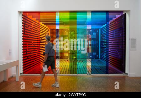 "Aménagement de l'antichambre des appartements privés du Palais de l'Elysée pour le président Georges Pompidou", 1972-1974, Agam, Centre Pompidou, Parigi, Francia, Europa. Foto Stock