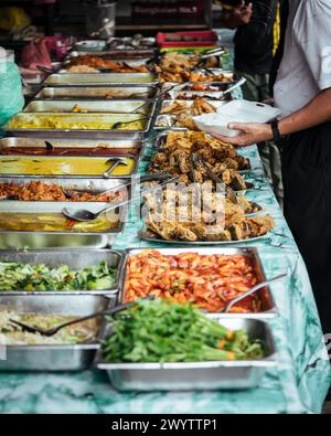 Chiosco di cibo, Kuala Lumpur, Malesia Foto Stock