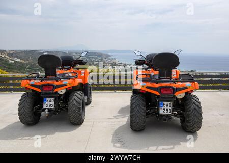 Kos, Grecia - 11 maggio 2023: Quad, popolare mezzo di trasporto per esplorare l'isola di Kos. Grecia Foto Stock