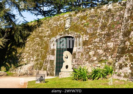 Castillo de o Castro, Parque Monte do Castro, Vigo, Pontevedra, Galizia, Spagna. Foto Stock