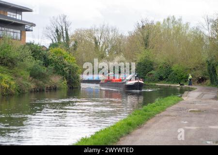 Harefield, Regno Unito. 4 aprile 2024. Vita quotidiana sul Grand Union Canal di Harefield, Uxbridge e nelle vicinanze. Crediti: Maureen McLean/Alamy Foto Stock