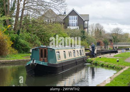 Harefield, Regno Unito. 4 aprile 2024. Vita quotidiana sul Grand Union Canal di Harefield, Uxbridge e nelle vicinanze. Crediti: Maureen McLean/Alamy Foto Stock