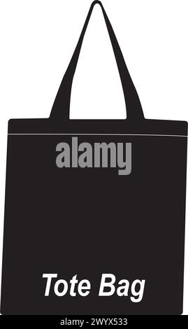 Illustrazione vettoriale dell'icona della borsa tote Illustrazione Vettoriale