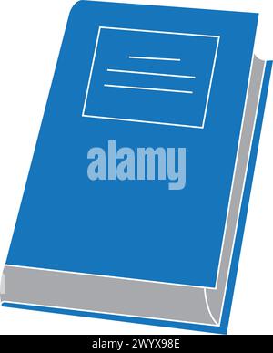 Illustrazione vettoriale dell'icona del libro design semplice Illustrazione Vettoriale