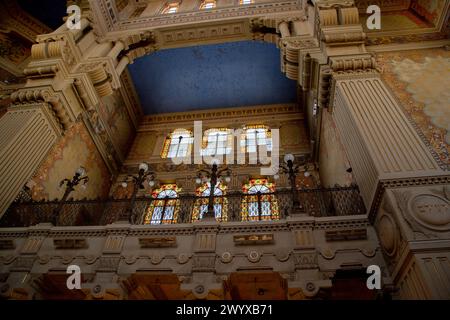 Interno della grande Sinagoga di Roma, il Tempio maggiore Foto Stock