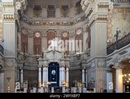 Interno della grande Sinagoga di Roma, il Tempio maggiore Foto Stock