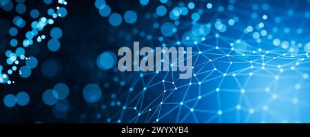 Zero trust. Concetti astratti delle tecnologie di cibersicurezza e protezione dei dati digitali. Background dei dati. Big data. Concetto di intelligenza artificiale. B Foto Stock