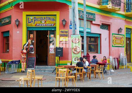 Via Caminito. La Boca. Buenos Aires. Argentina. Foto Stock