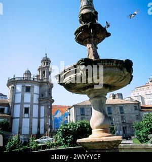 Santuario de la Virgen Peregrina. Pontevedra. Galizia. Spagna. Foto Stock