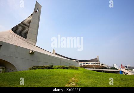 Lo Stadio Yoyogi, Harajuku, Tokyo, Giappone. Foto Stock