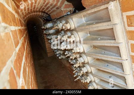 West Bridge, Cauca River, Santa Fe de Antioquia, Antioquia, Colombia, Sud America. Foto Stock