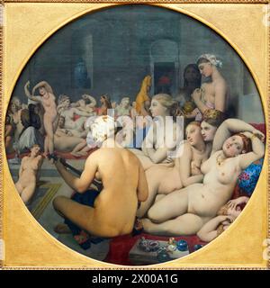 "The Turkish Bath", 1852-1859, Jean-Auguste-Dominique Ingres, 1780-1867, Musée du Louvre, Parigi, Francia, Europa. Foto Stock
