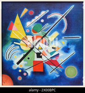 Blue Painting (Blaues Bild), 1924, Vasily Kandinsky (B. 1866, Mosca; d. 1944, Neuilly-sur-Seine, Francia), museo. Foto Stock