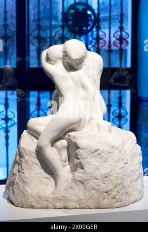 Auguste Rodin, París, 1840-Meudon, 1917, Young Girl confiding Her Secret to Isis, 1906. Foto Stock