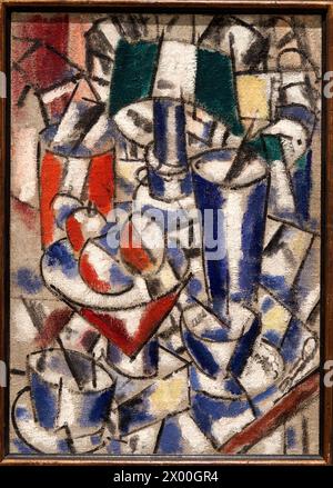 Fernand LÉGER, Argentan, Francia, 1881 - Gif-sur-Yvette, Francia, 1955, Still Life with Lamp, 1914, Reina Sofia Museum, Madrid, Spain, Europe. Foto Stock