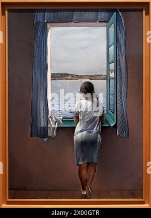 Girl at the Window, 1925, Salvador Dalí (1904-1989), Museo Reina Sofia, Madrid, Spagna, Europa. Foto Stock