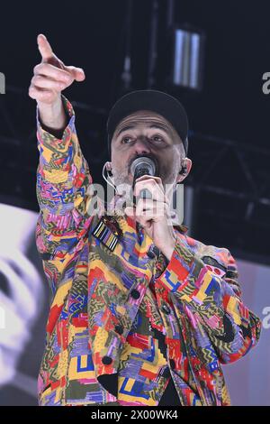 Samuele durante il Subsonica 2024 Tour, 8 aprile 2024 al Palazzo dello Sport, Roma, Italia Foto Stock