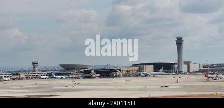 Ben-Gurion aeroporto internazionale in Israele. Foto Stock