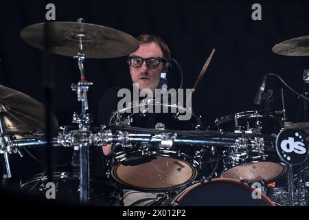 Roma, Italia. 8 aprile 2024. Ninja si esibisce durante il Subsonica 2024 Tour al Palazzo dello Sport di Roma, l'8 aprile 2024. (Foto di Domenico Cippitelli/NurPhoto) credito: NurPhoto SRL/Alamy Live News Foto Stock