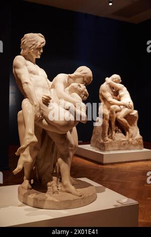 Los primeros funerales. Louis Ernest Barrias. Museo Nacional de Bellas Artes. Museo nazionale di Belle Arti Recoleta. Buenos Aires. Argentina Foto Stock