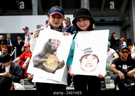 Suzuka, Japon. 7 aprile 2024. Tifosi durante la Formula 1 MSC Cruises Japanese Grand Prix 2024, 4° round del Campionato del mondo di Formula 1 2024 dal 5 al 7 aprile 2024 sul Suzuka International Racing Course, a Suzuka, Giappone - foto DPPI Credit: DPPI Media/Alamy Live News Foto Stock