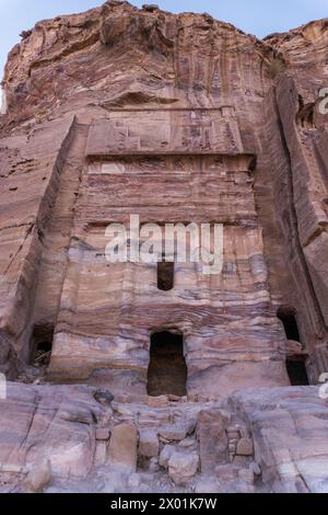 Tomba di seta a Petra, in Giordania Foto Stock