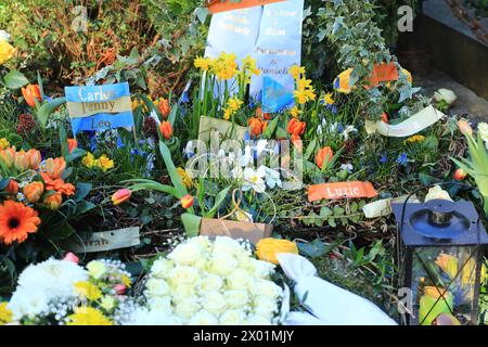 Gunther Emmerlich wurde am Freitagnachmittag dem 26.01.2024 an der Seite Seiner 2020 verstorbenen Ehefrau Anne-Kathrein im schon bestehenden Familieng Foto Stock