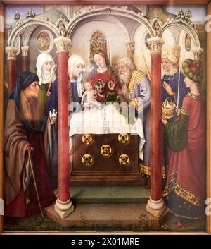 "La Présentation au Temple", 1433-1435, Jacques Daret, Petit Palais Musée des Beaux Arts de la Ville de Paris, Francia, Europa Foto Stock