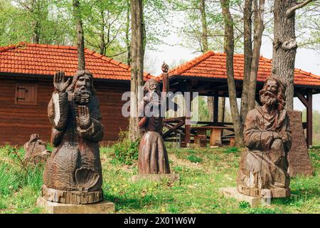 Marija Bistrica Croazia - 1 aprile 2024: Parco delle sculture, Marija Bistrica. Foto Stock