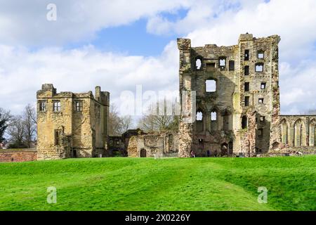 Le rovine del castello di Ashby de la Zouch Ashby de la Zouch Leicestershire North West Leicestershire Inghilterra Regno Unito Europa Foto Stock