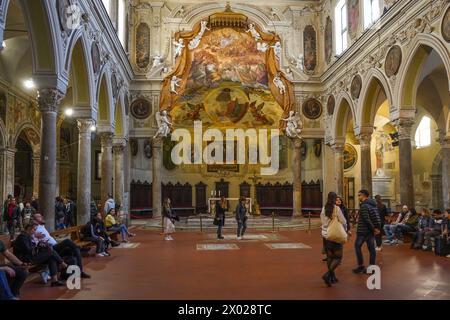 basilica di Santa Restituta, all'interno del Duomo di Napoli, Duomo di Napoli, Napoli Italia. Foto Stock