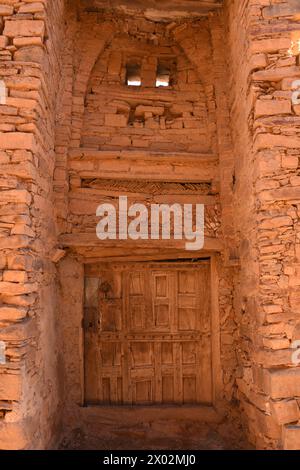 Granaio berbero, Agadir Tashelhit, sotto forma di una fortezza, Anti-Atlas montagne, Marocco, Africa Settentrionale, Africa Foto Stock