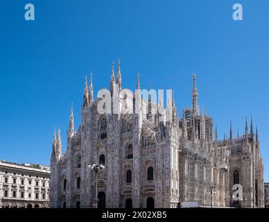 Duomo di Milano, dedicato alla Natività di San Maria, Milano, Lombardia, Italia, Europa Foto Stock
