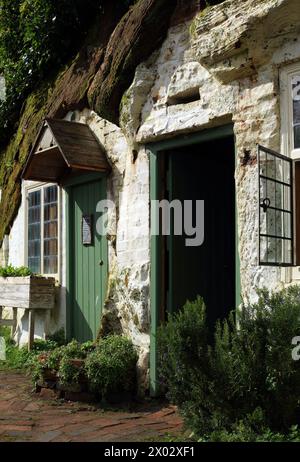 Kinver Rock house, Kinver, Staffordshire, Inghilterra, Regno Unito. Foto Stock